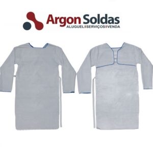 AVENTAL DE RASPA BARBEIRO C MANGA 1,20X0,60 CM