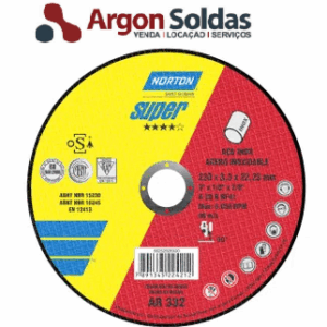 DISCO CORTE NORTON INOX AR 332 7 X 1/8 X 7/8