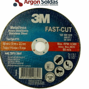 DISCO CORTE 3M FASTCUT 180X1,6X22,2MM