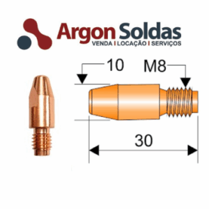 BICO CONTATO LEDAN 4R 1,2MM M8X30MM 01.07.063 MA063S