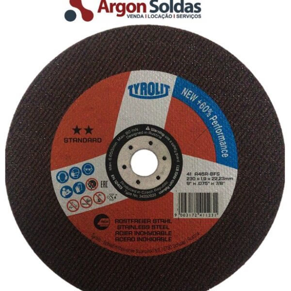 DISCO CORTE 41X 230X1,9X22,23 A46RBFS TYROLIT TYROLUTION STANDARD
