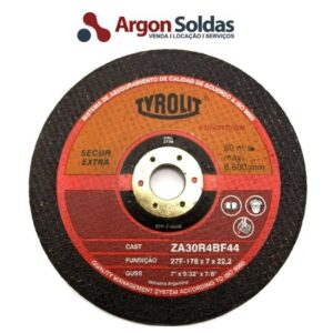 DISCO DESBASTE 27E 178X7X22,23 A24R4BFP INOX TYROLIT PREMIUM
