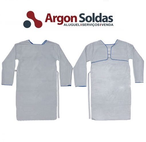 AVENTAL DE RASPA BARBEIRO C MANGA 1,20X0,60 CM