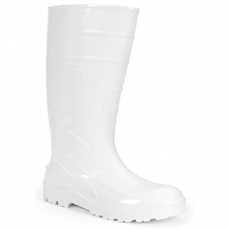 BOTA IMPERMEAVEL PVC CANO LONGO BRANCA FUJIWARA 38CM N35