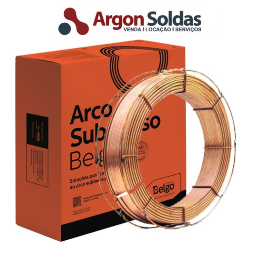 ARAME ARCO SUBMERSO AWS 5.17 ASME SFA5.17 EM12K 3,18MM BELGO 30KG