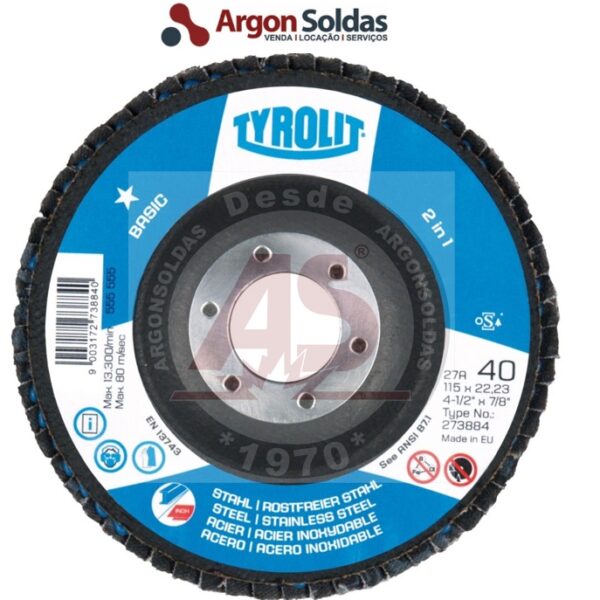 DISCO FLAP 28XLA 178X22,2 ZA60Q-B TYROLIT STANDARD